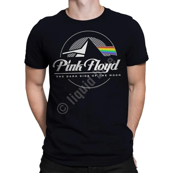 Liquid Blue TShirt Men Dark Side Graphic Black TShirt