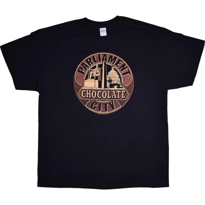 Liquid Blue TShirt Men Funkadelic Chocolate City Black TShirt