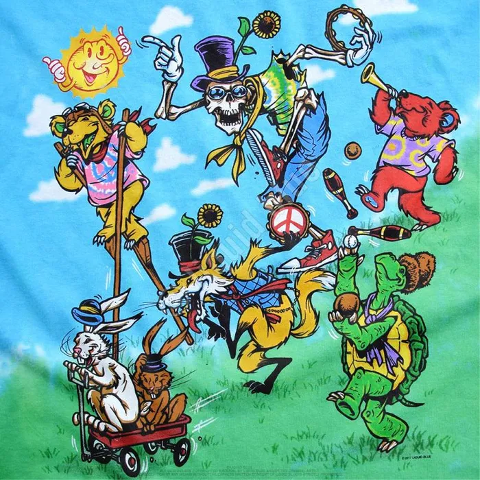 Liquid Blue TShirt Men Join The Band TieDye TShirt