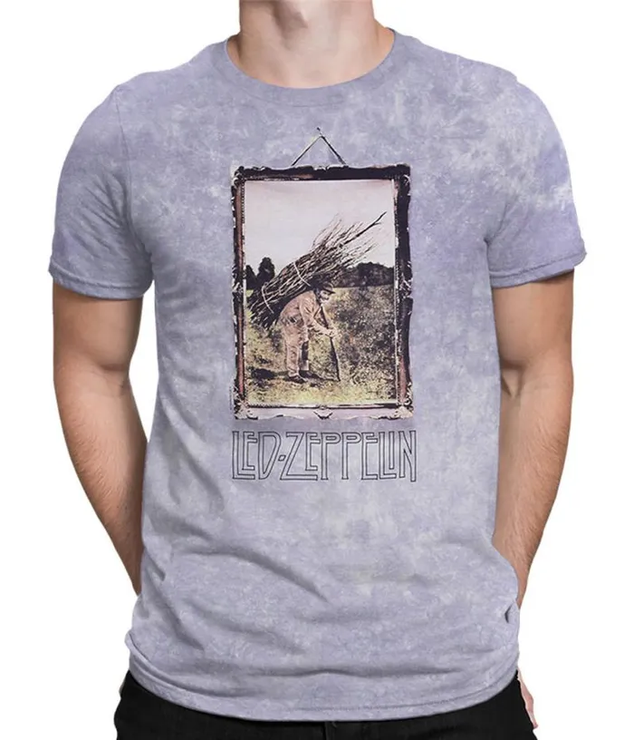 Liquid Blue TShirt Men Man With Sticks TieDye TShirt