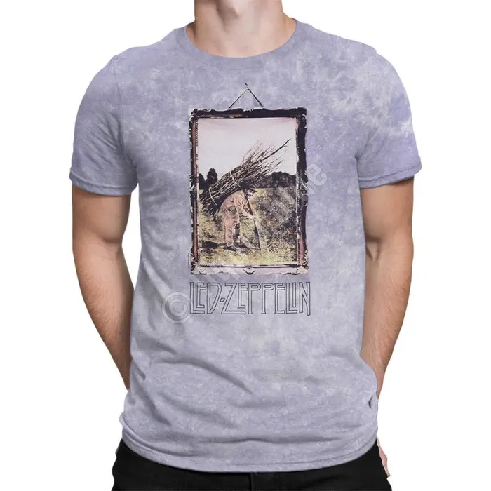 Liquid Blue TShirt Men Man With Sticks TieDye TShirt