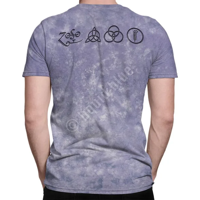 Liquid Blue TShirt Men Man With Sticks TieDye TShirt