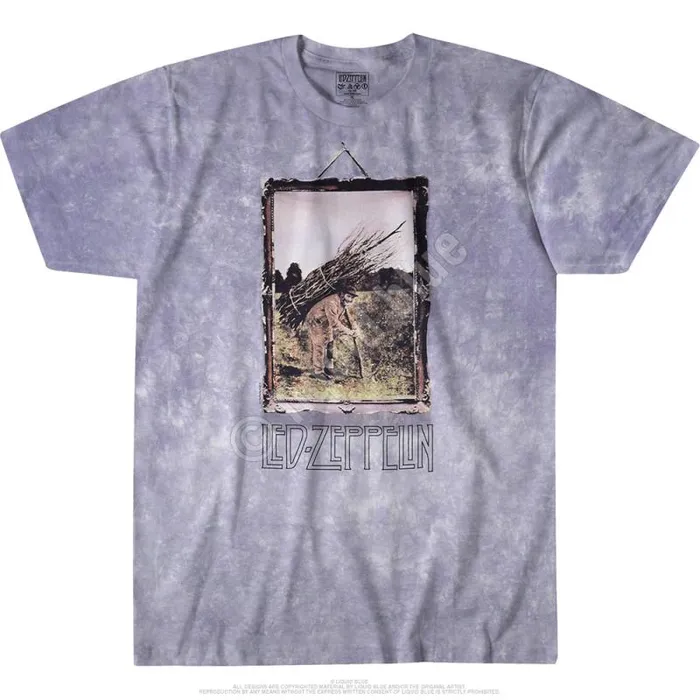 Liquid Blue TShirt Men Man With Sticks TieDye TShirt