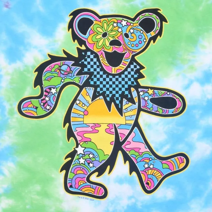 Liquid Blue TShirt Men Mod Bear TieDye TShirt