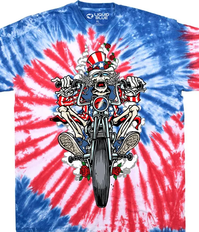 Liquid Blue TShirt Men Moto Sam TShirt