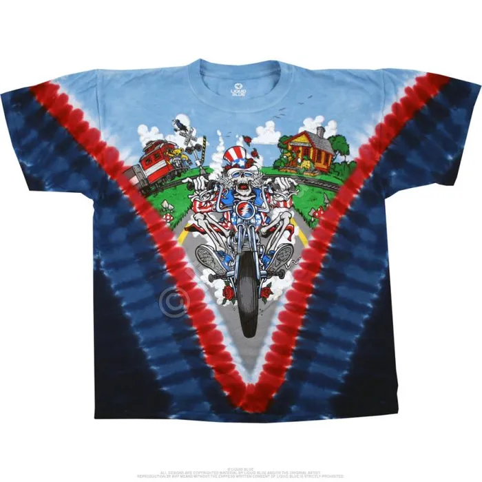 Liquid Blue TShirt Men Moto Sam TieDye TShirt