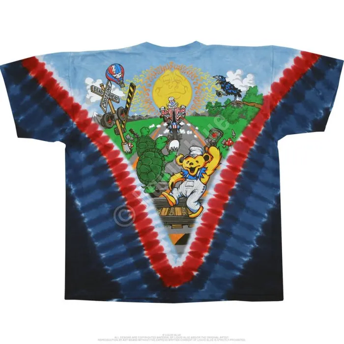 Liquid Blue TShirt Men Moto Sam TieDye TShirt