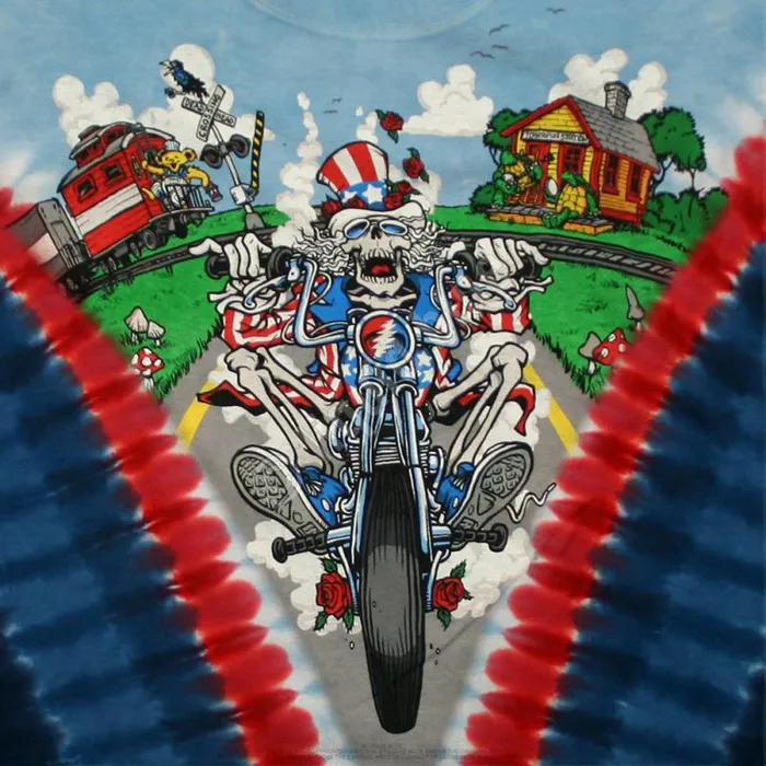 Liquid Blue TShirt Men Moto Sam TieDye TShirt
