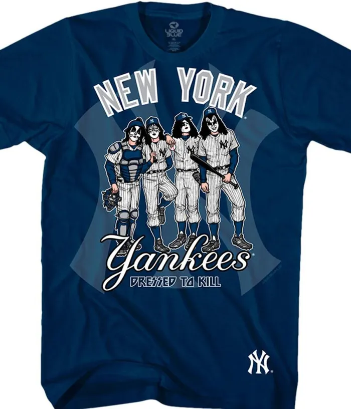 Liquid Blue TShirt Men New York Yankees Dressed To Kill Navy TShirt