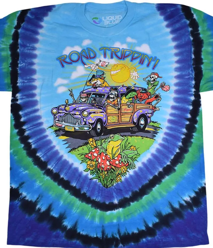 Liquid Blue TShirt Men Road Trippin039 TieDye TShirt