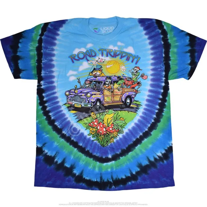 Liquid Blue TShirt Men Road Trippin039 TieDye TShirt
