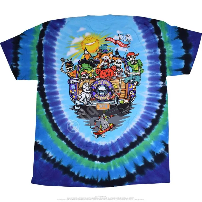 Liquid Blue TShirt Men Road Trippin039 TieDye TShirt