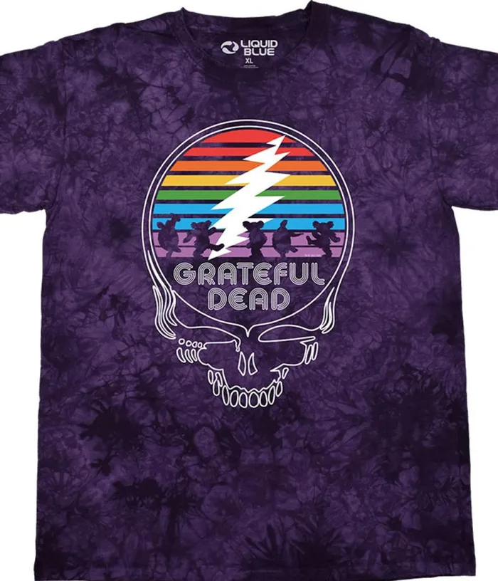 Liquid Blue TShirt Men Spectrum Steal Your Face TShirt