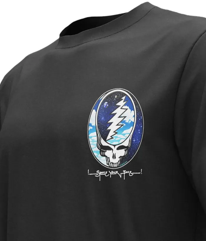 Liquid Blue TShirt Men Steal Your Sky Space Chest TShirt