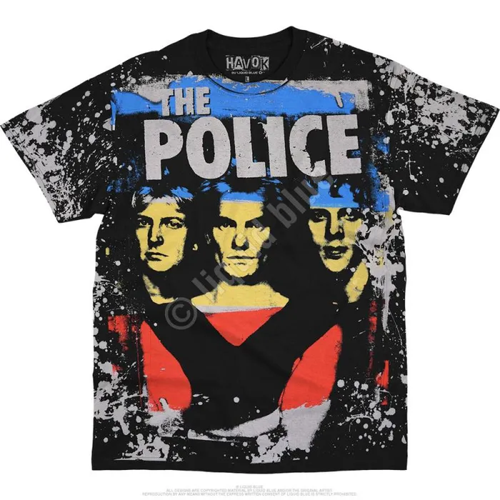 Liquid Blue TShirt Men Synchronicity Havok Black TShirt