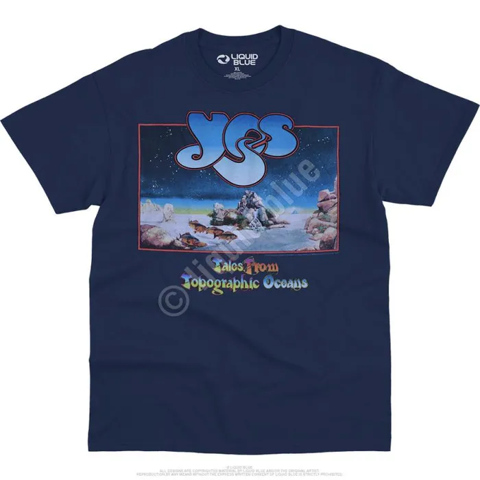 Liquid Blue TShirt Men Tales Navy Athletic TShirt