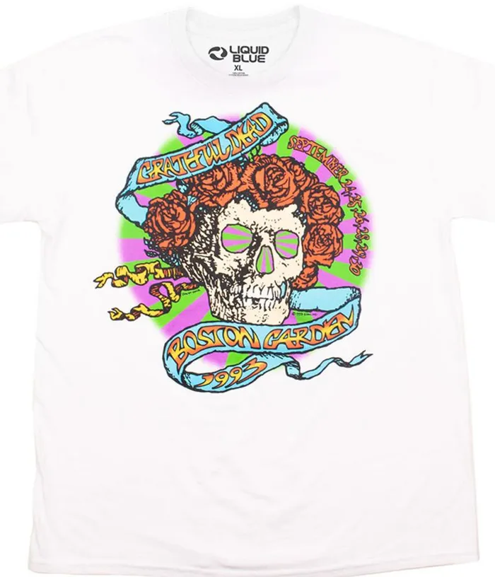 Liquid Blue TShirt Men The Garden 93 White TShirt