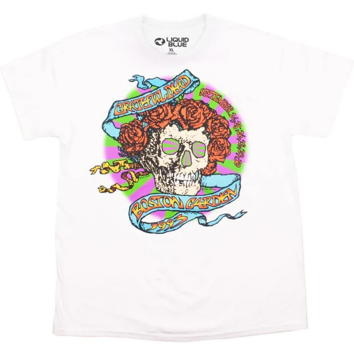 Liquid Blue TShirt Men The Garden 93 White TShirt