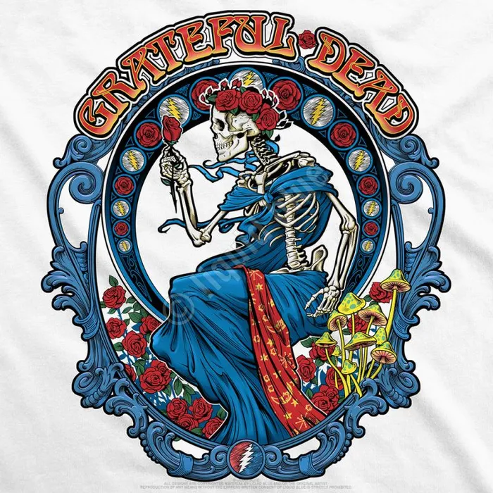Liquid Blue TShirt Men Vintage Bertha White TShirt