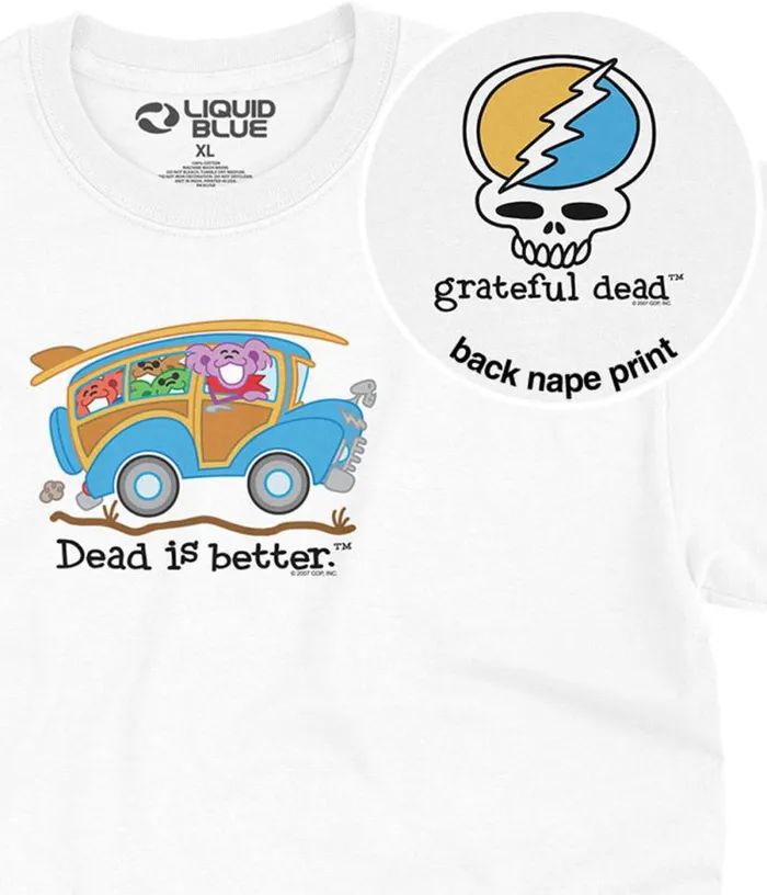 Liquid Blue TShirt Men Wagon Dead Is Better TShirt