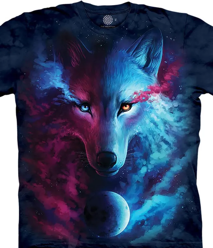 Liquid Blue TShirt Men Where Light And Dark Meet Classic Cotton TShirt