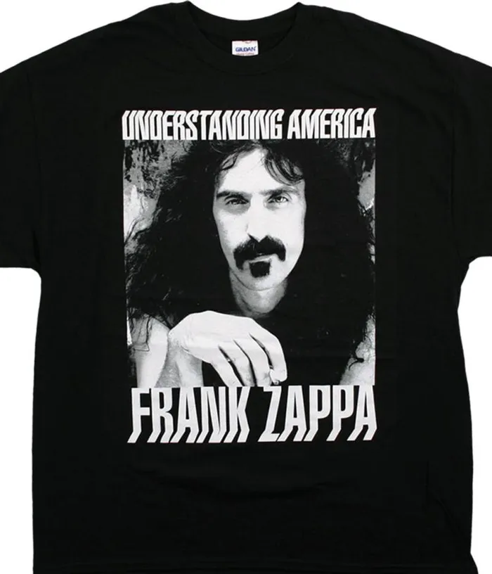 Liquid Blue TShirt Men Zappa Understanding America Black TShirt