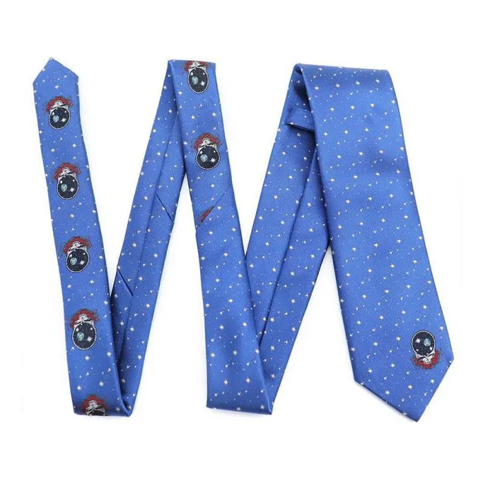 Liquid Blue Ties Accessories Blue Space Your Face Tie