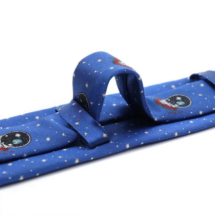 Liquid Blue Ties Accessories Blue Space Your Face Tie