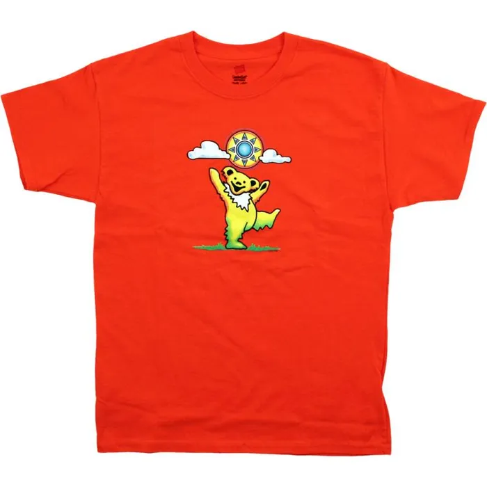 Liquid Blue Youth Kids GD Sunny Bear Youth Orange TShirt