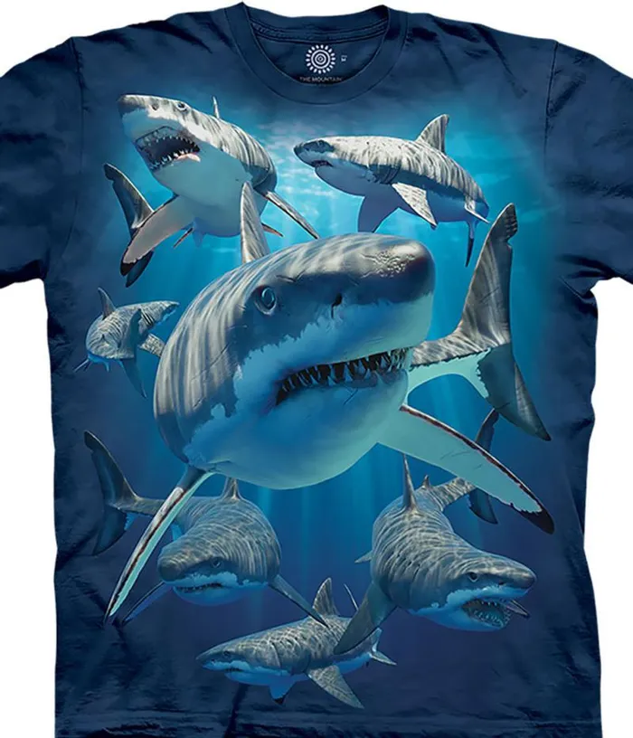 Liquid Blue Youth Kids Great Whites Kids039 TShirt