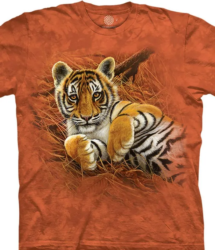 Liquid Blue Youth Kids Playful Tiger Cub Kids039 TShirt