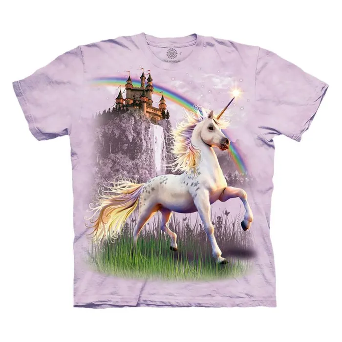 Liquid Blue Youth Kids Unicorn Castle Kids039 TShirt