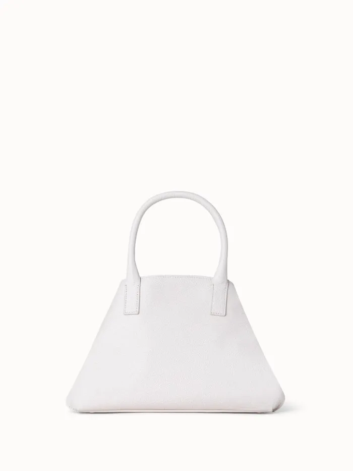 Little Ai Messenger Bag In Cervocalf Leather Alabaster Women Akris Top Handle Bags