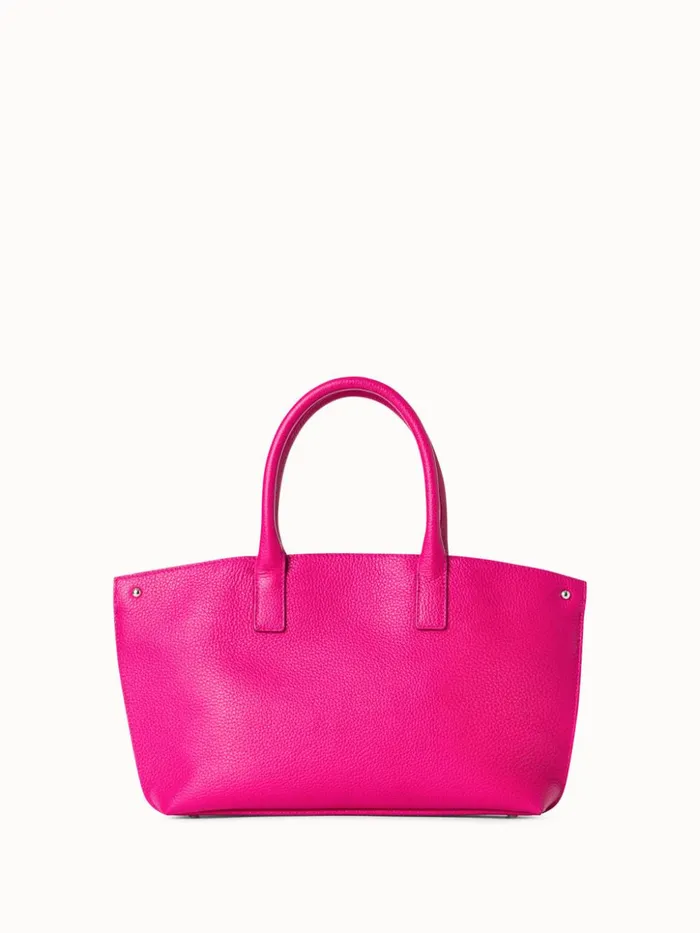 Little Ai Messenger Bag In Leather Pink Women Akris Top Handle Bags