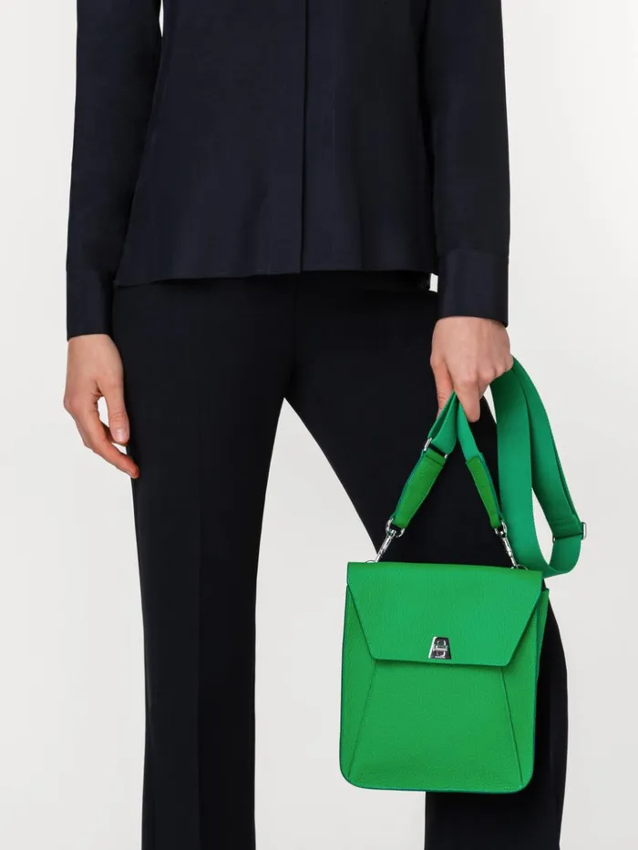 Little Anouk Messenger Bag In Leather Bamboo Women Akris Mini Bags