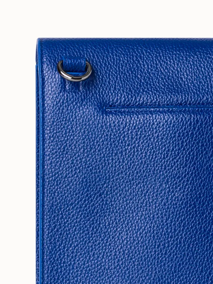 Little Anouk Messenger Bag In Leather Ocean Women Akris Crossbody Bags