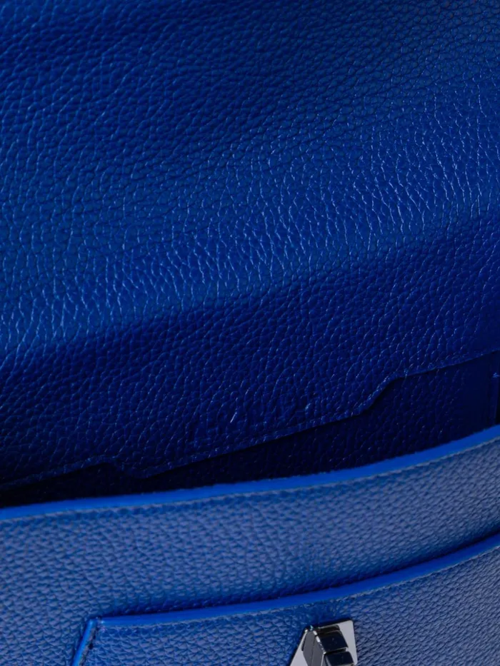 Little Anouk Messenger Bag In Leather Ocean Women Akris Crossbody Bags
