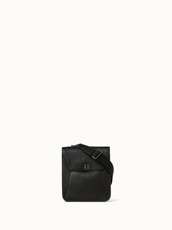 Little Anouk Messenger In Calf Leather Black Women Akris Mini Bags