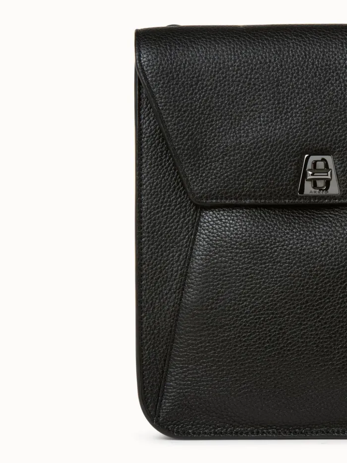 Little Anouk Messenger In Calf Leather Black Women Akris Mini Bags