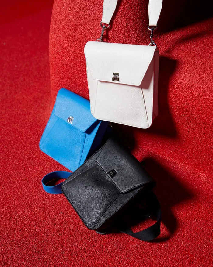 Little Anouk Messenger In Calf Leather Black Women Akris Mini Bags