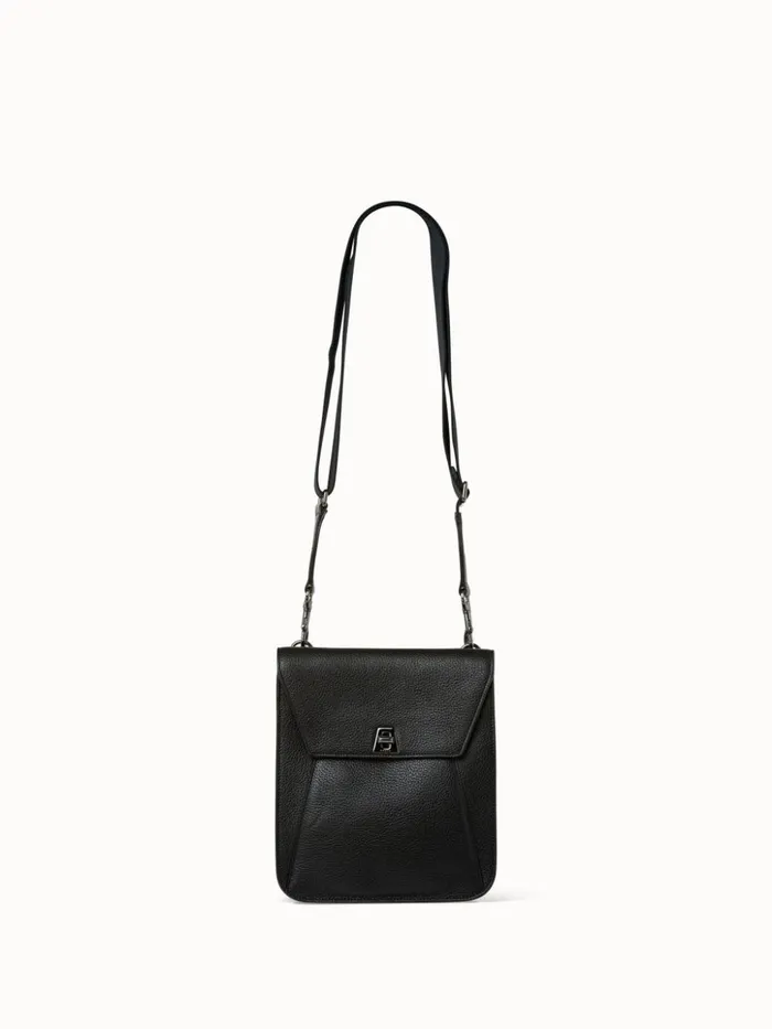 Little Anouk Messenger In Calf Leather Black Women Akris Mini Bags