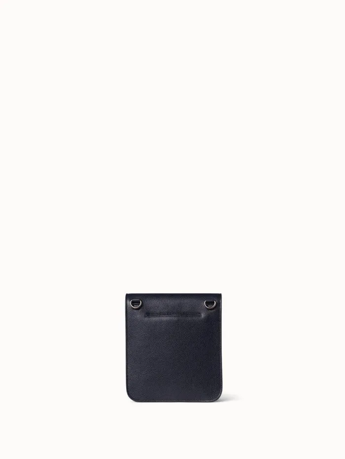 Little Anouk Messenger In Calf Leather Denim Women Akris Messenger Bags