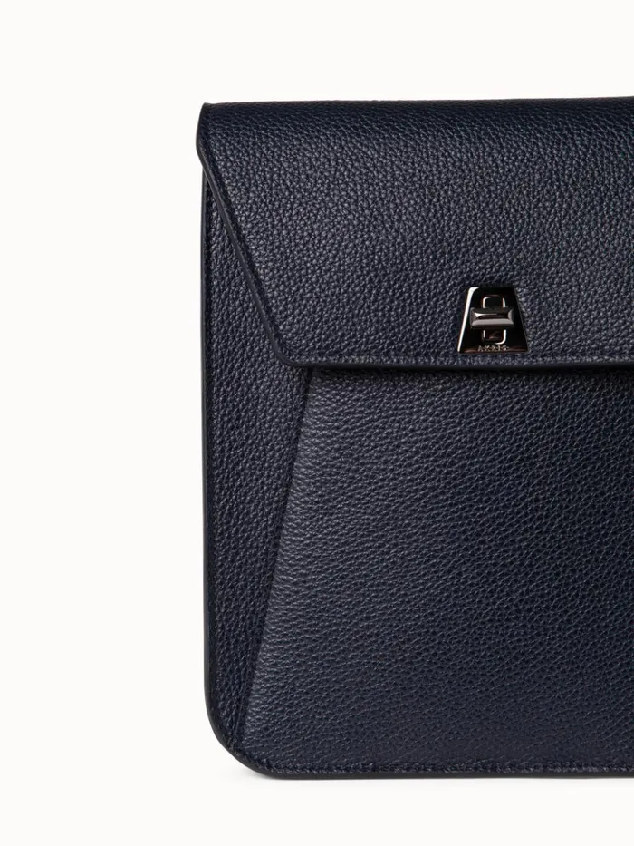 Little Anouk Messenger In Calf Leather Denim Women Akris Messenger Bags