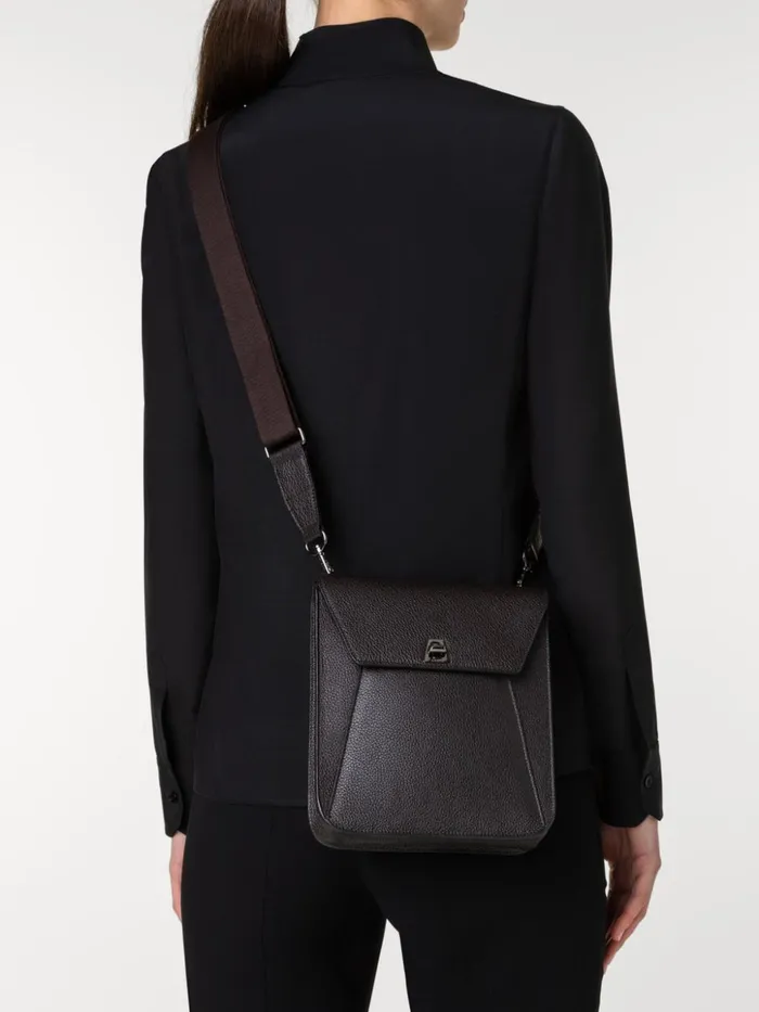 Little Anouk Messenger In Calf Leather Mocca Women Akris Mini Bags