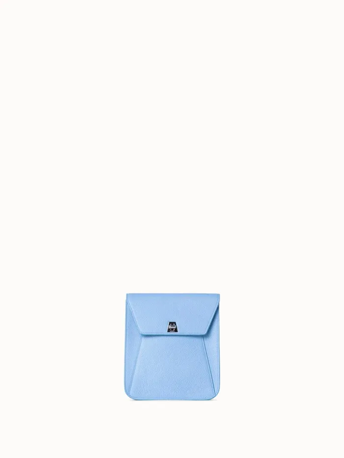 Little Anouk Messenger In Calf Leather Powder Blue Women Akris Crossbody Bags