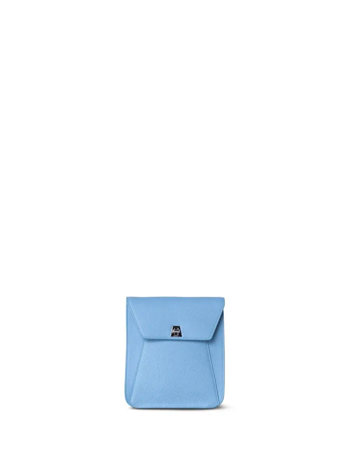 Little Anouk Messenger In Calf Leather Powder Blue Women Akris Crossbody Bags