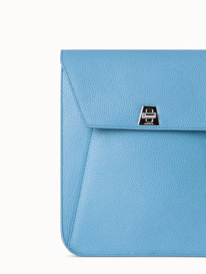 Little Anouk Messenger In Calf Leather Sky Women Akris Crossbody Bags