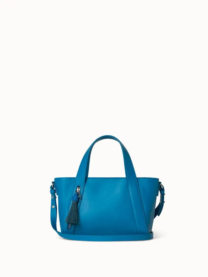 Little Handbag In Softcalf Peacock Women Akris Crossbody Bags