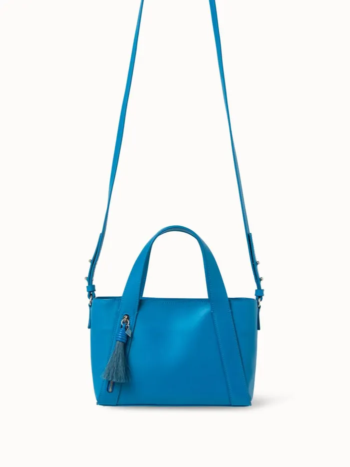 Little Handbag In Softcalf Peacock Women Akris Crossbody Bags