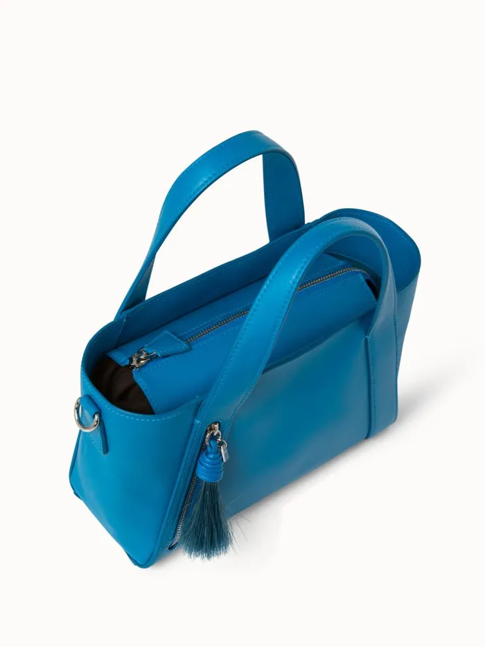 Little Handbag In Softcalf Peacock Women Akris Crossbody Bags